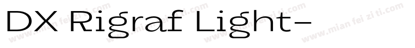 DX Rigraf Light字体转换